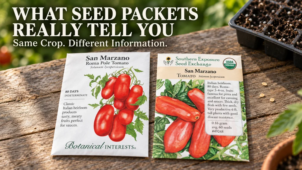 What Seed Packets Actually Tell You Before You Plant